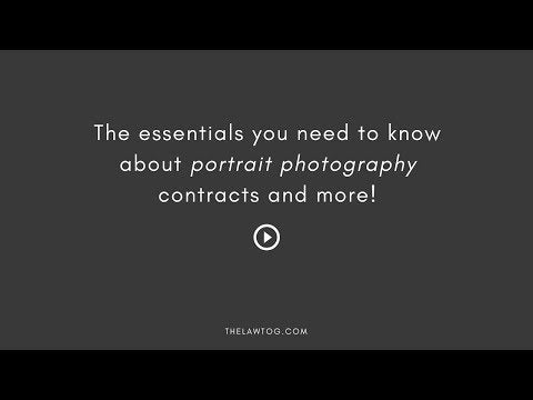 Portrait Photography Contract Bundle